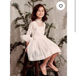 COPY - Nellystella Girls Dress Georgia Pale Blue Polka  Dot Size 8